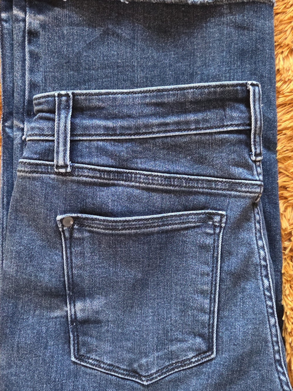 Judy Blue Lux Wide Leg Mid Rise Dark Blue Jeans - Picture 6 of 7